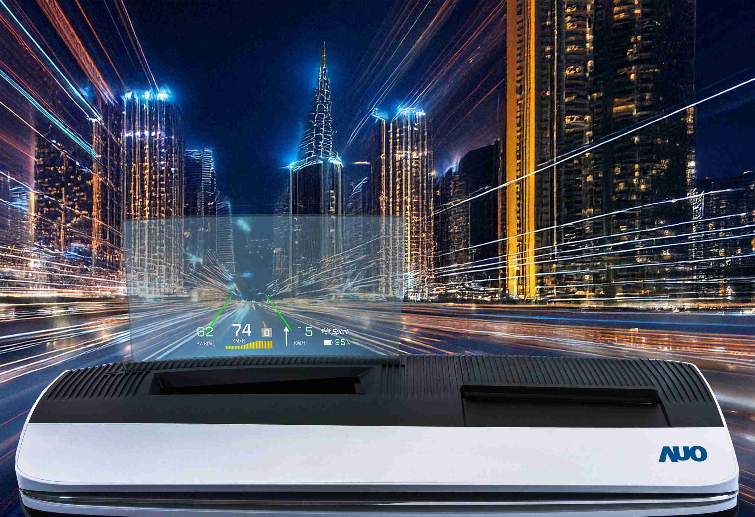 人生就是博推出13吋Micro LED抬头显示器，，提供高入眼亮度、、、高色彩饱和度的显示质量，，，在阳光下或黑暗中都清晰可见，，，并利用Micro LED模块体积小的优势，，解决车用空间有限的痛点